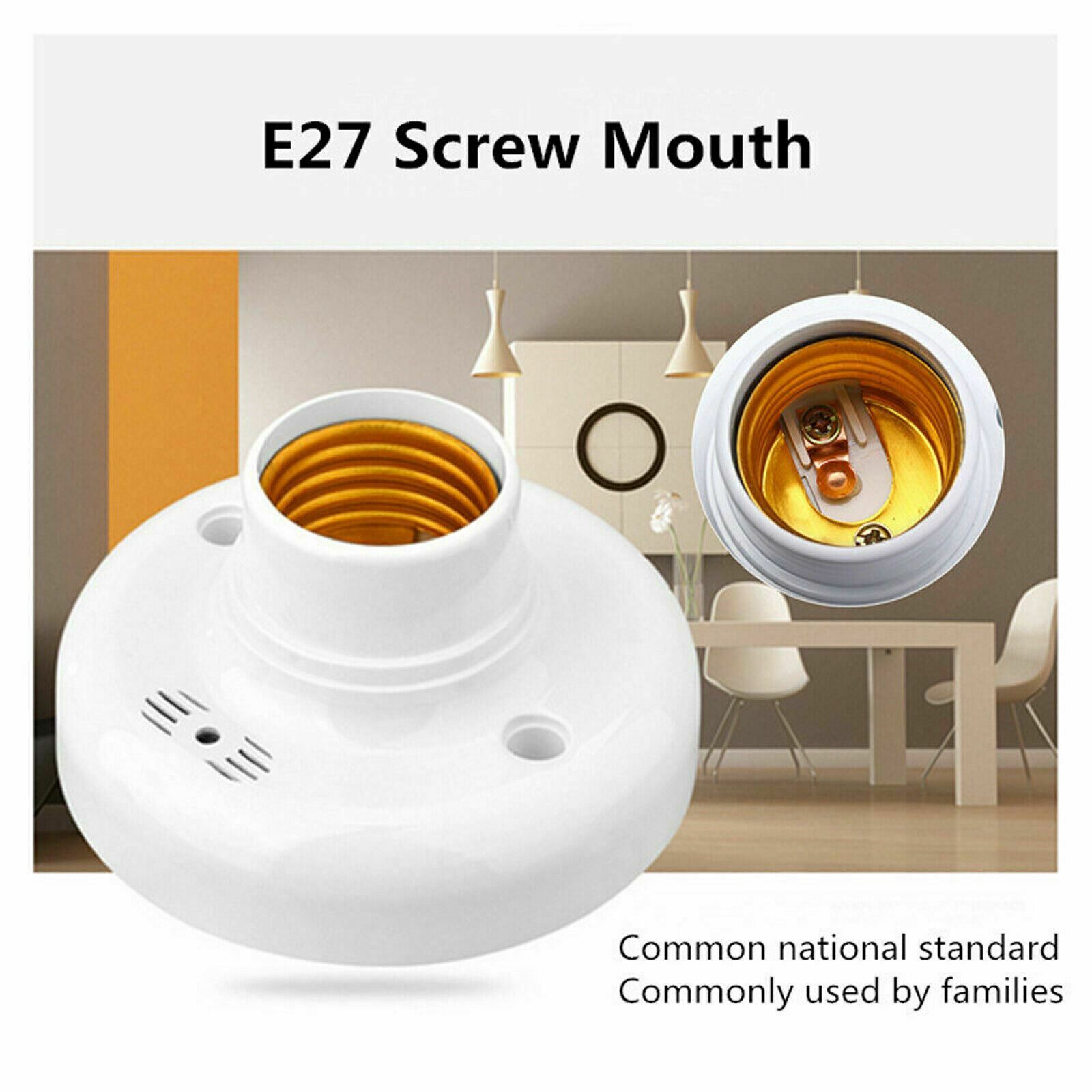 E27 Sound Voice Motion Control Delay Sensor Switch Light Lamp Bulb Socket Holder