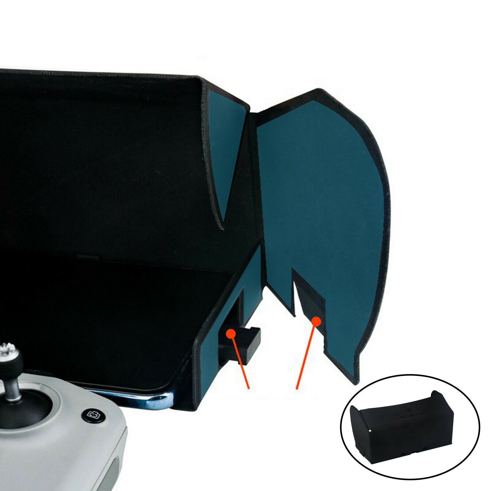 Foldable Monitor Hood Sunshade Hood for DJI Avoid Reflective Pu Leather