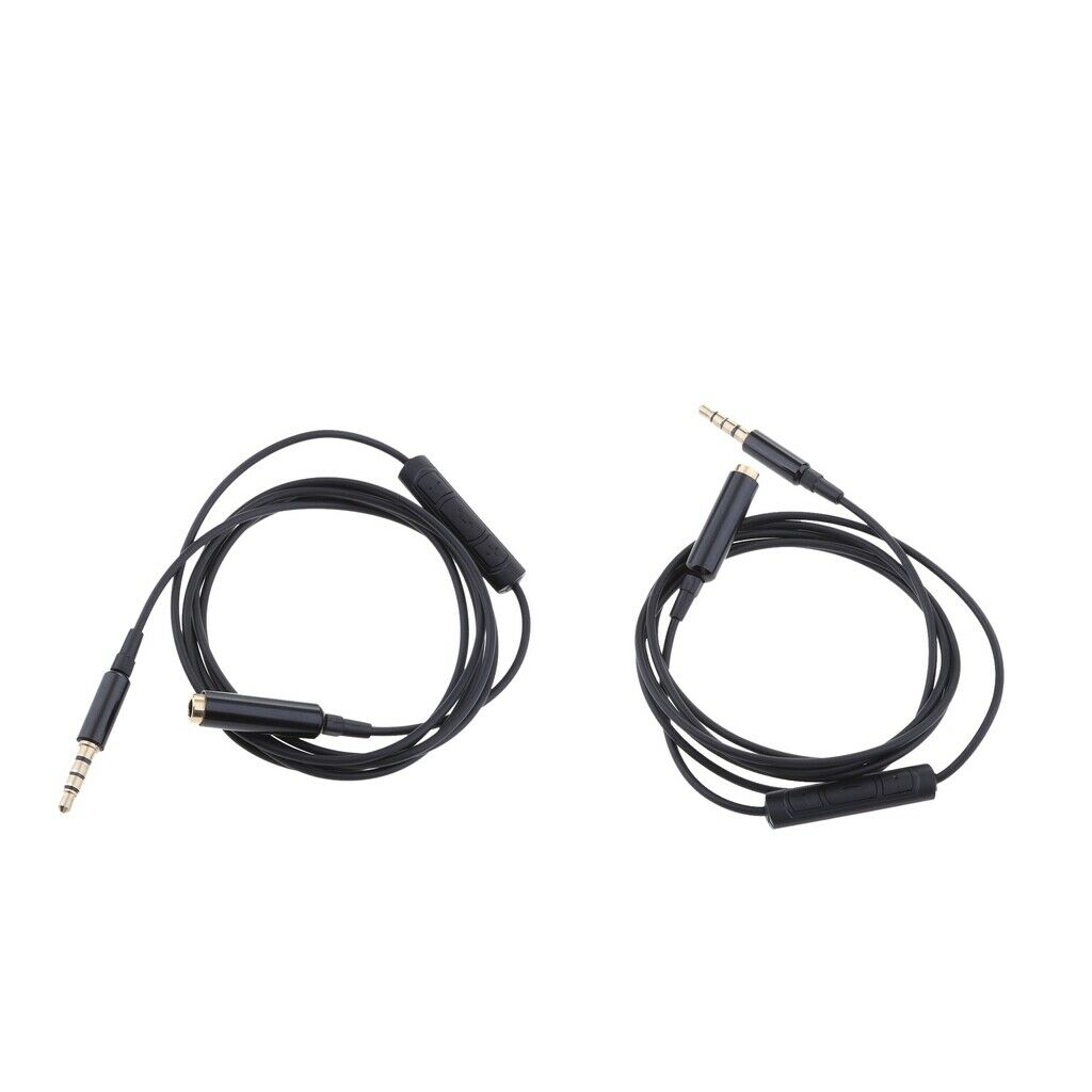 2x Audio Auxiliary Stereo Extension Audio Cable ,3.5mm Stereo Jack Male to