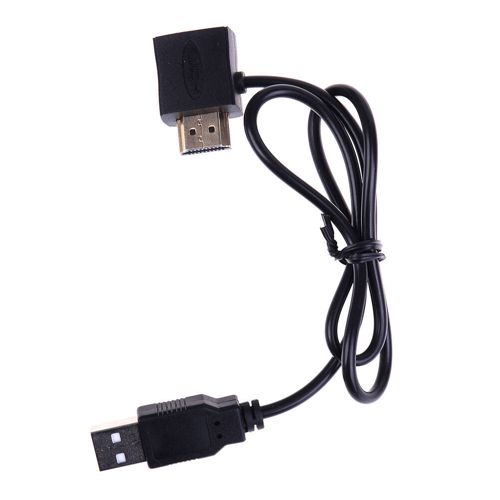 HDMI male to female connector + USB 2.0 charger cable spliter adapter exteDEAU