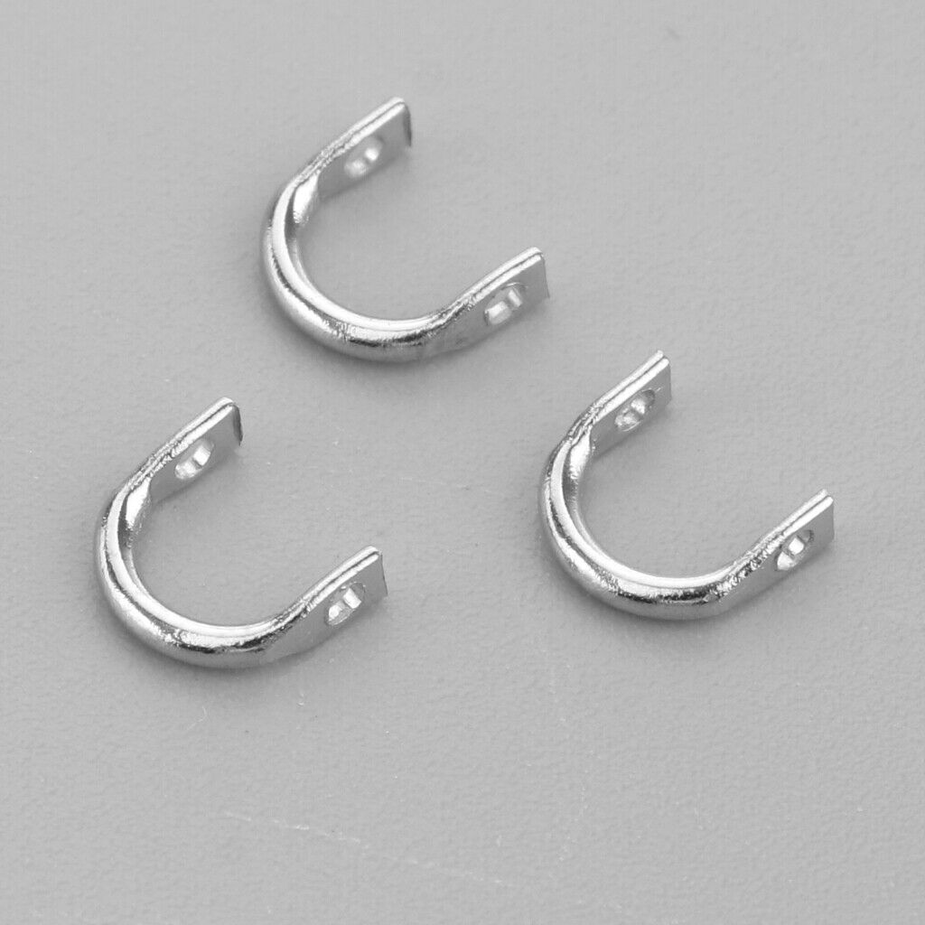 50x M + 50x L Fishing Spoons Blades Spinner Folded Clevises Tackle for Lure