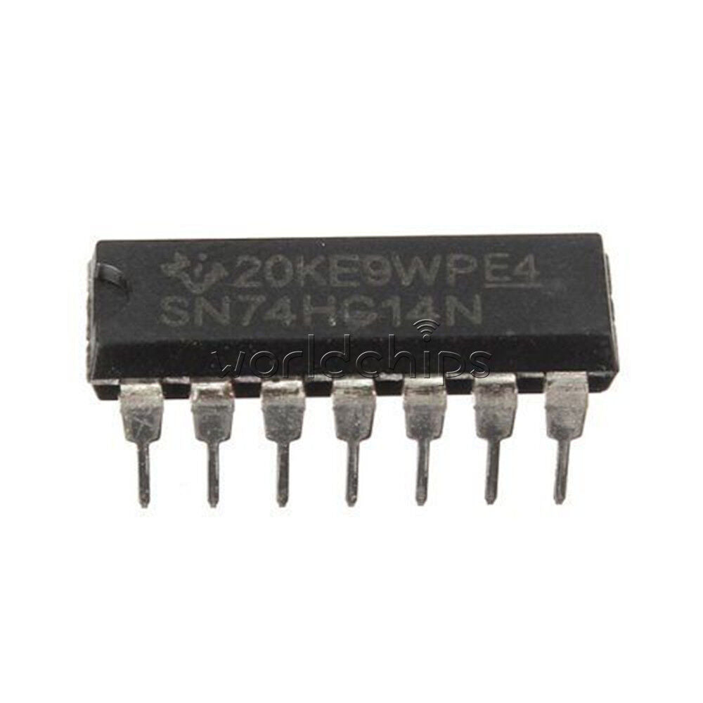 10PCS IC SN74HC14N 74HC14 HEX SCHMITT-TRIG INV 14-DIP W