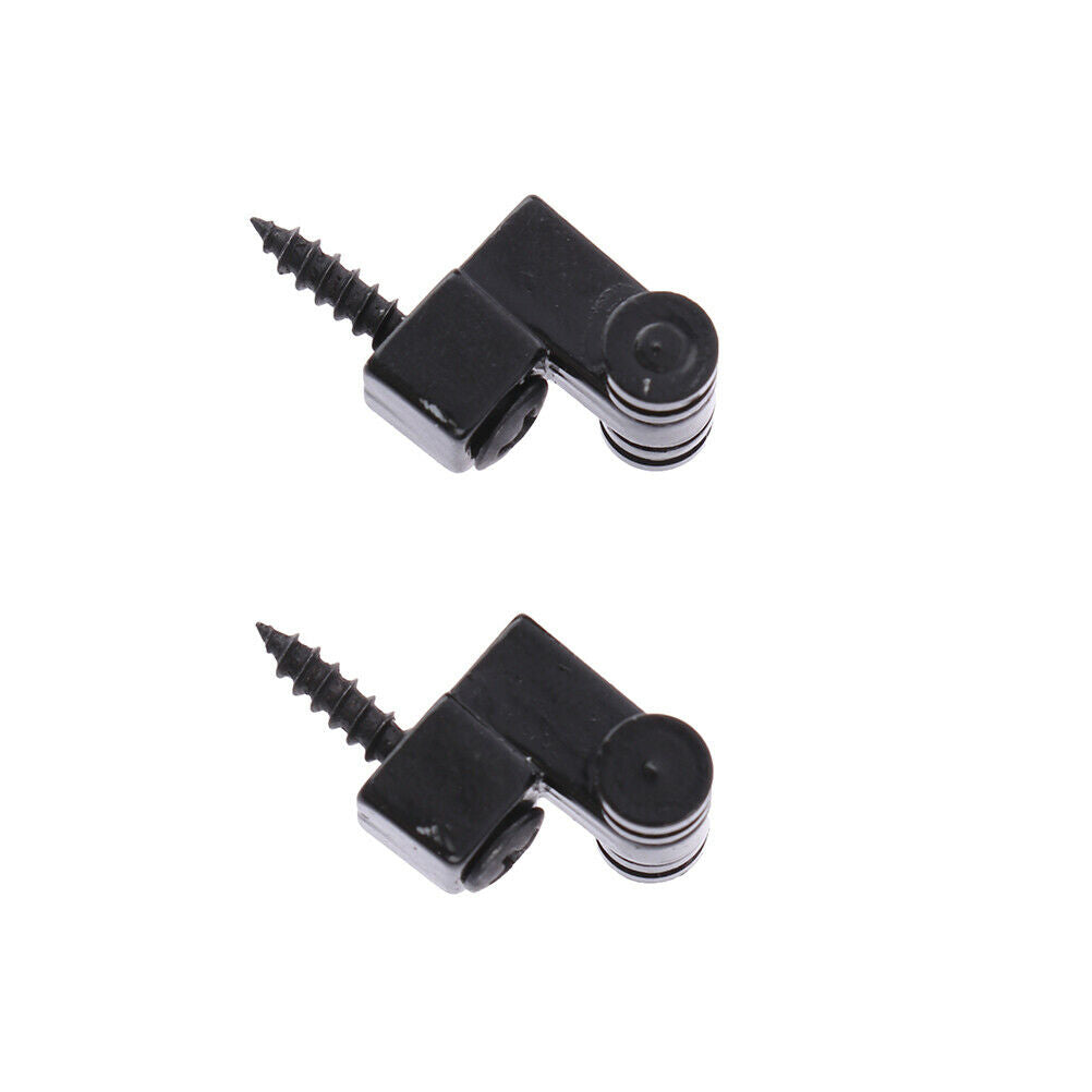 2PCS Black Roller String Tree Guide Retainer Parts For Electric Guitar.l8