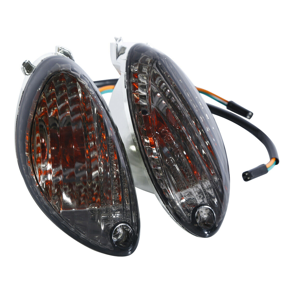 Smoke Lens Turn Signal Indicatiors Light Fit For Suzuki Hayabusa GSXR1300 08-16