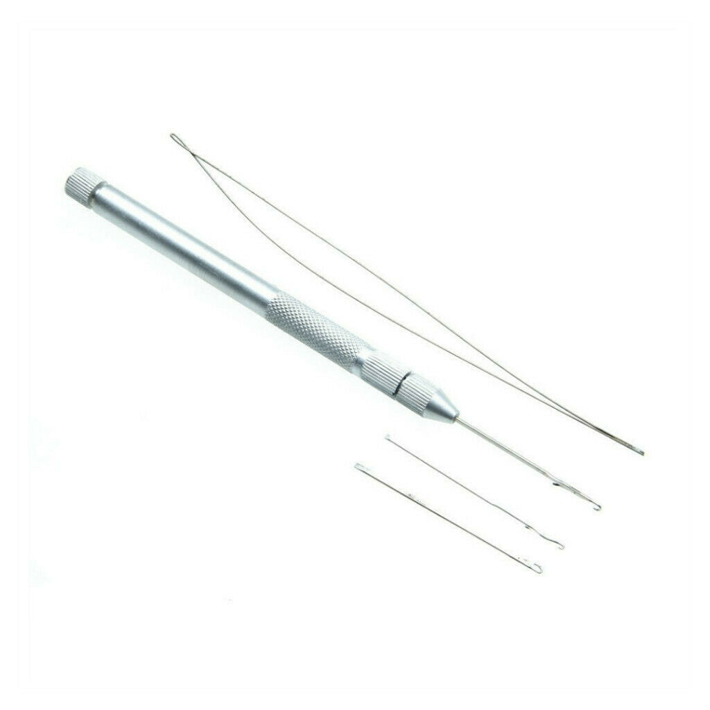 2-in-1 Wire Hook Knitting Pulling Needles Loop Holders for DIY Crafts Kit