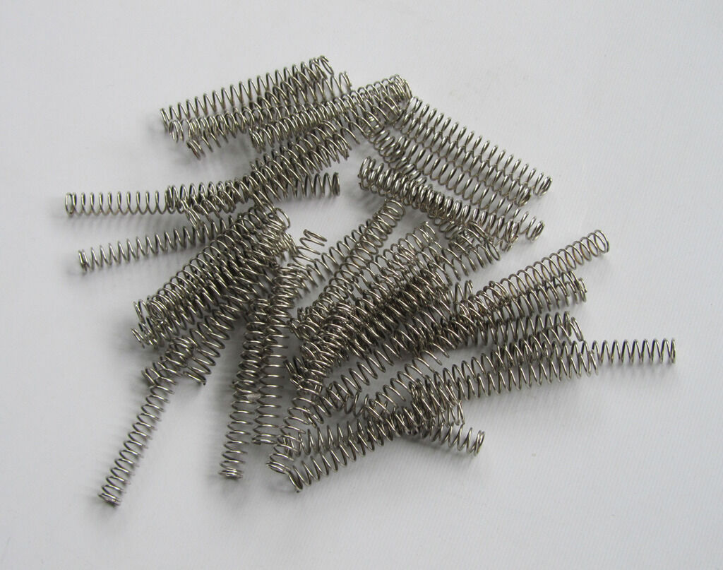 50x Nickel 33mm Straight Humbucker Pickup Spring adjustment Mounting Springs