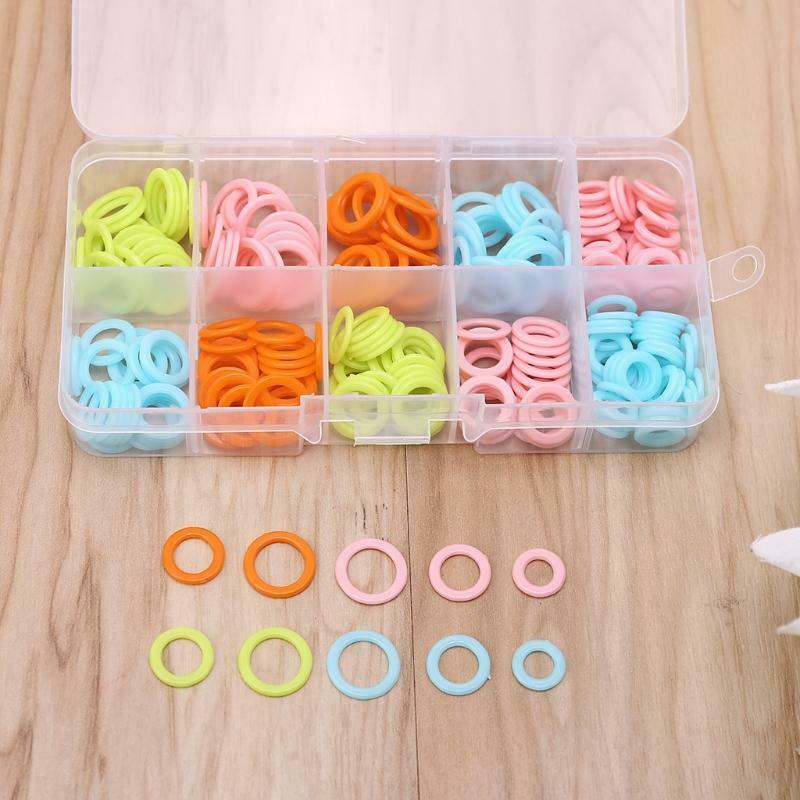 240pcs Round Knit Knitting Marking Circles Rings Markers Crochet Stitch DIY Tool