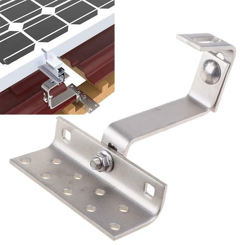 Stainless Steel Solar PV Photovoltaic Mounting Bracket Adjustable Tile Roof Hook
