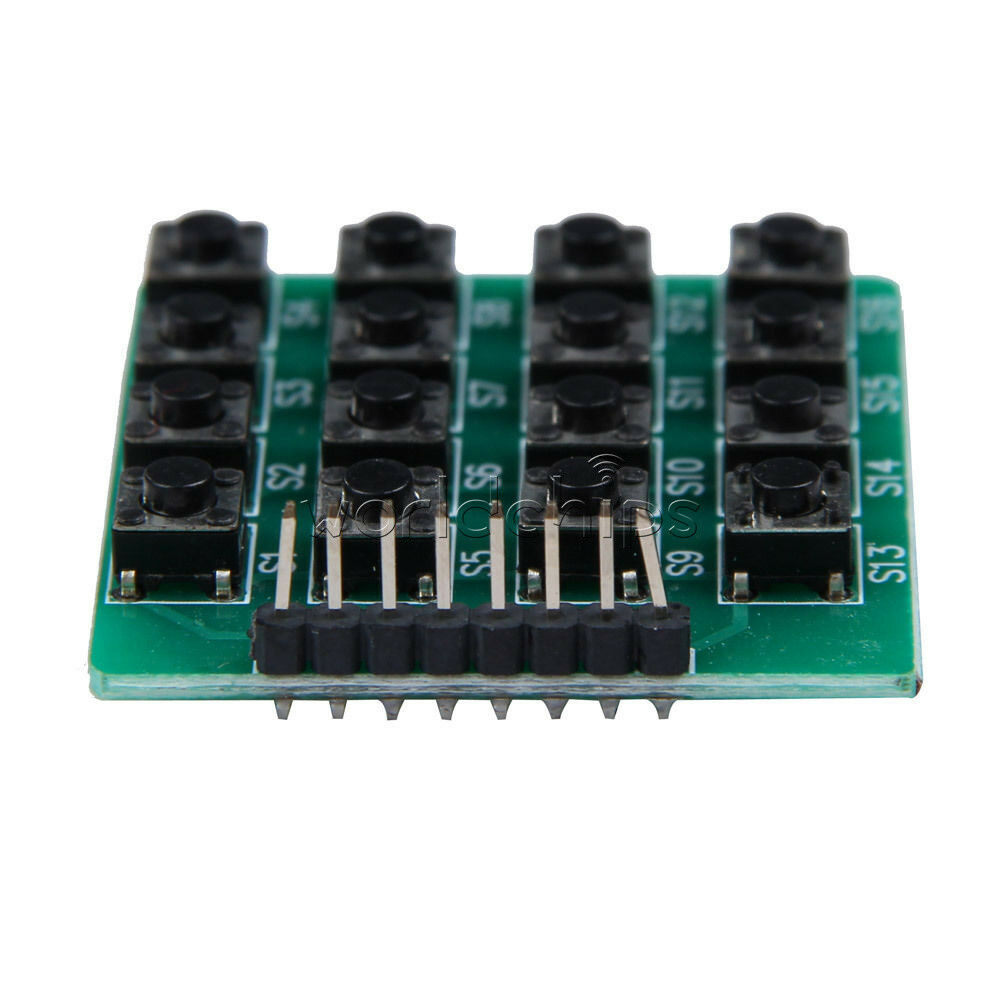 2PCS 4*4 Matrix 16 Keypad Keyboard 16 Botton Module MCU Green Board for Arduino