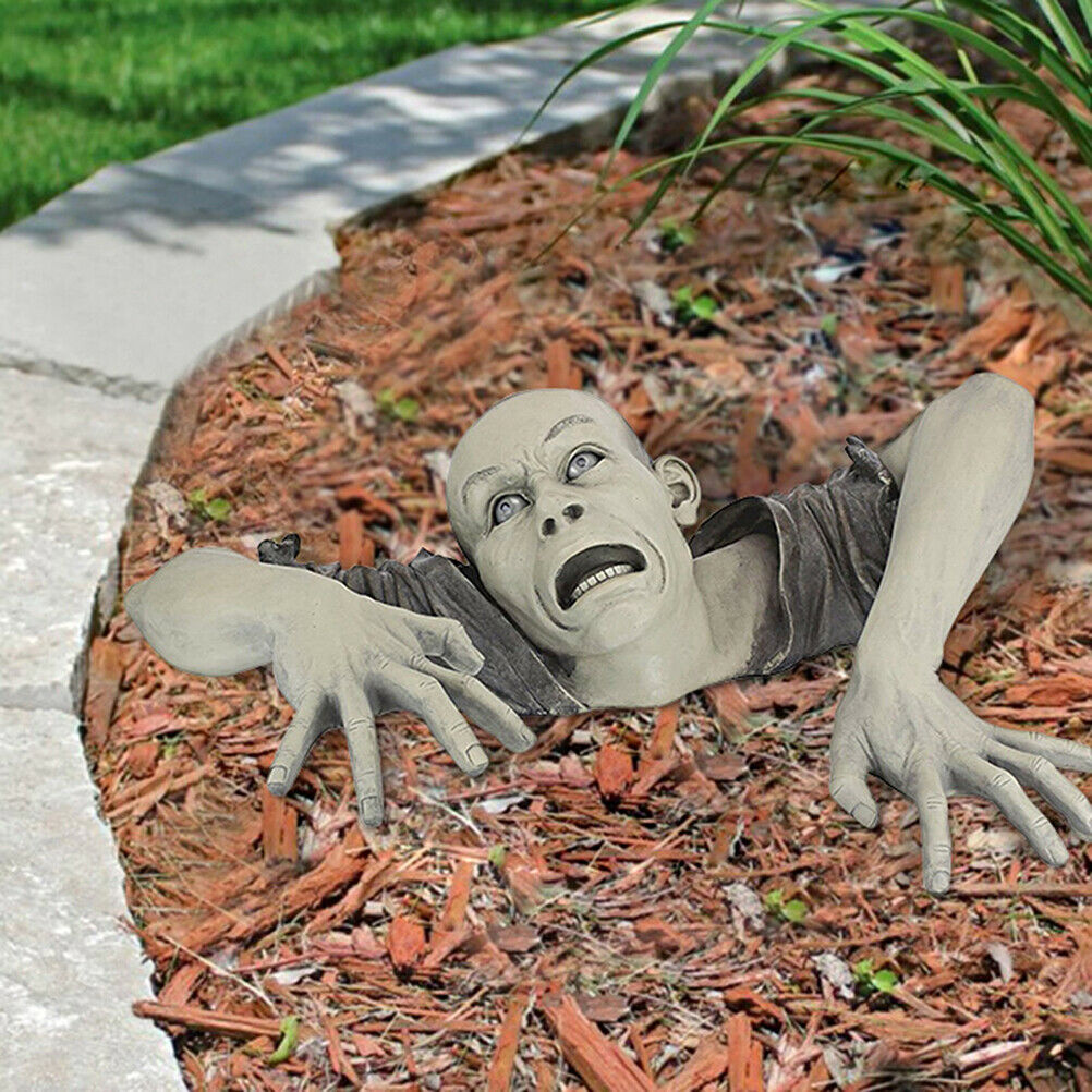 Garden Sculpture Decoration Zombie Of Montclaire Moors Garden Terror Sta Qx