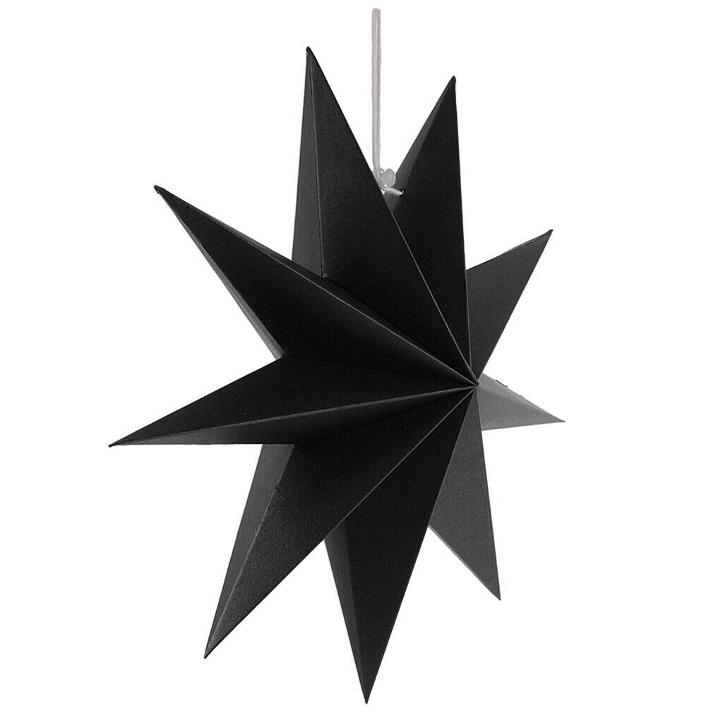 Paper Stars Hanging Christmas Home Party Decoration Wedding Prom Hanging Black