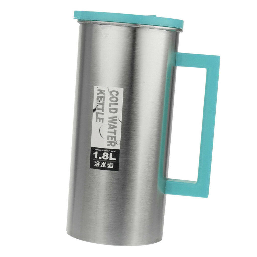 1800ml Camping Coffee Tea Mug Travel Cup Backpacking Outdoor Bottle Green