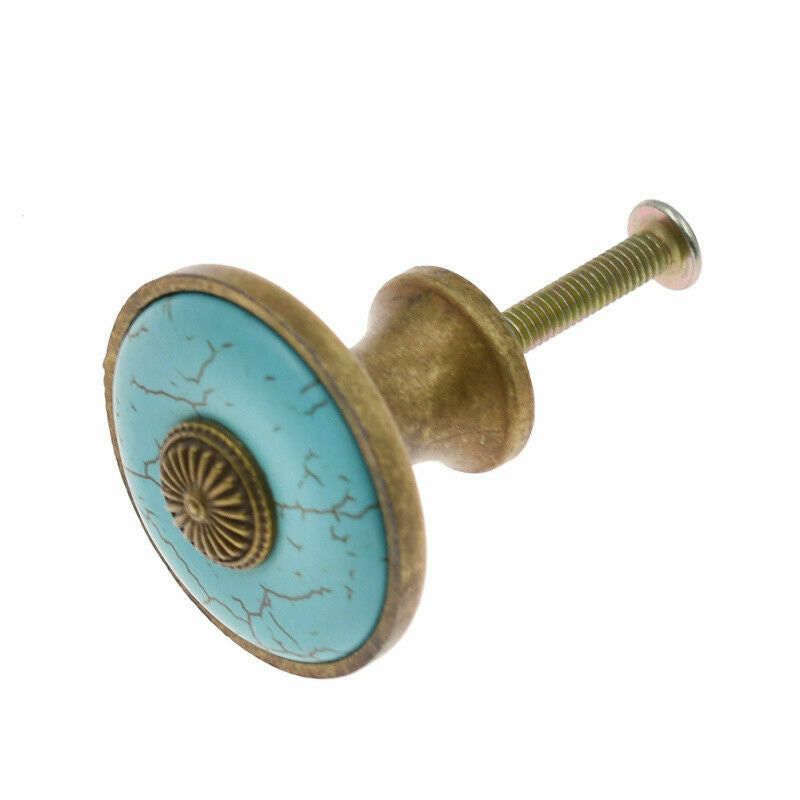 2Pcs Retro Kitchen Cabinet Knob Handle Door Dresser Pulls Hardware Home Decor
