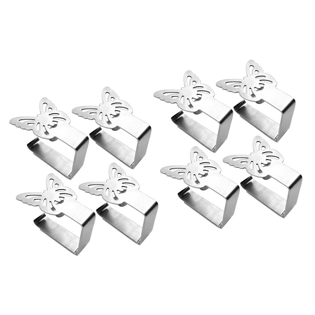Flexible Stainless Steel Picnic Table Cloth Tablecloth Clips for Outdoor