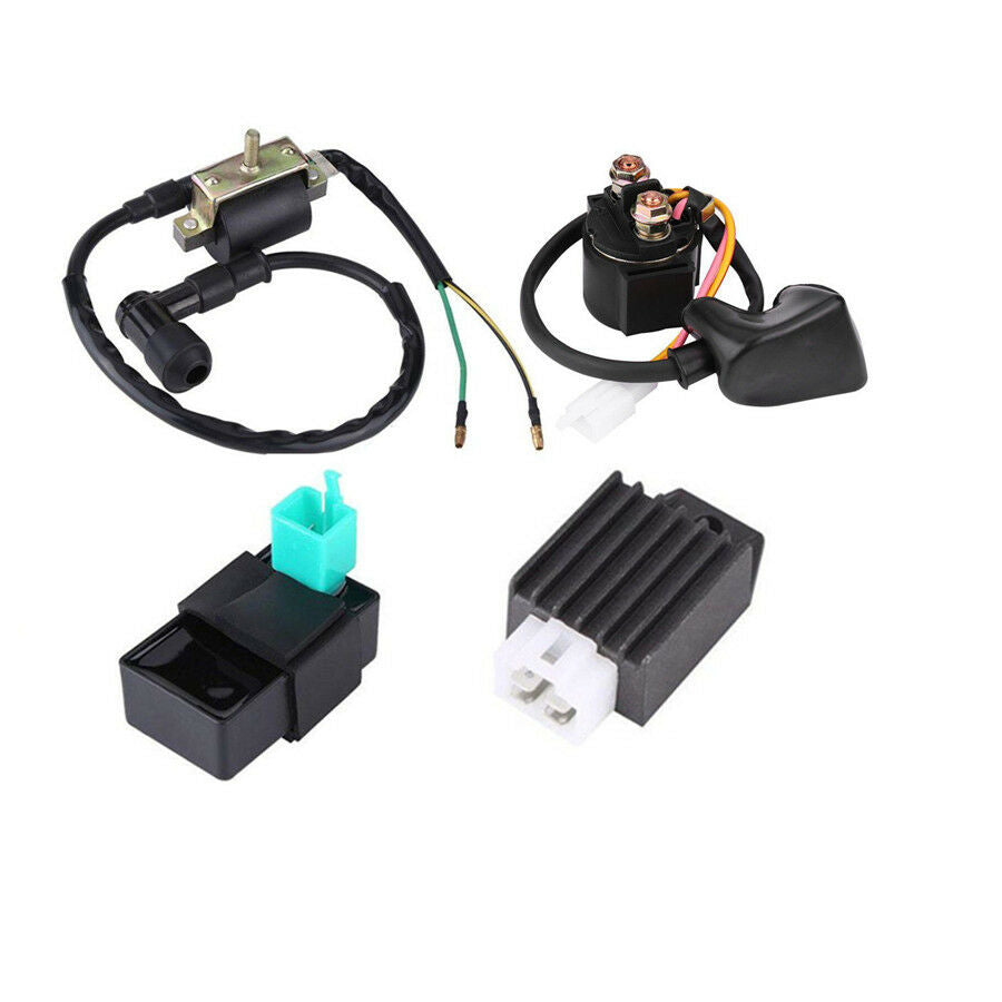Regulator Rectifier Relay Ignition Coil CDI Set For ATV Quad 50cc 70 90cc 110cc