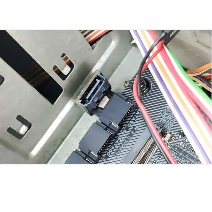Sata 7Pin Female To 7Pin Male 90 Degree Angled Adapter Mainboard Motherboard