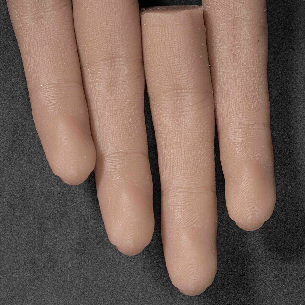 False Nail Art Silicone Practice Training Finger Manicure Display Tip