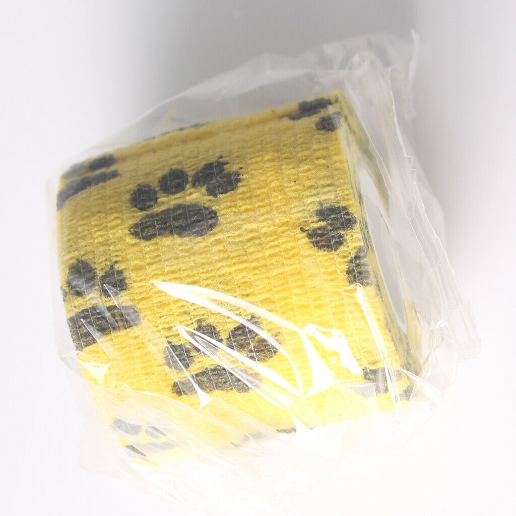 4 Rolls Vet Wrap Bulk, Bandage Wrap Vet Tape - 450cm Long and 5cm Wide -