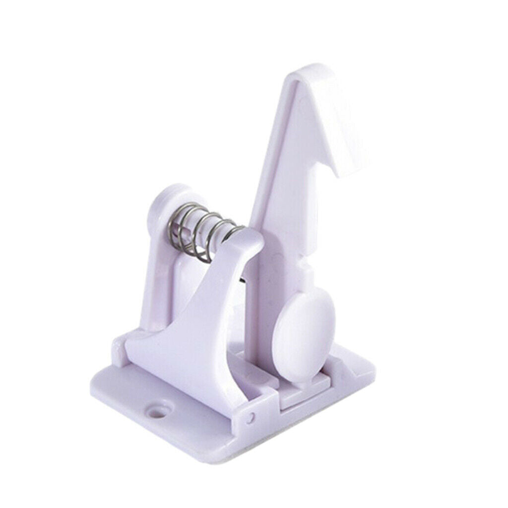 12-pack Children's Safety Cupboard Spring Locks Drawer Hidden Latch White