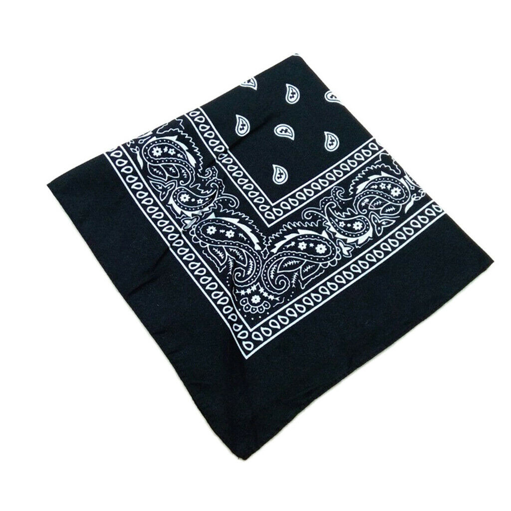 3 Pack Unisex Novelty Paisley Cowboy Bandana Scarf Head Wrap Handkerchief