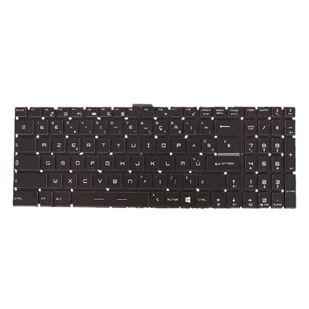 Black French Backlit Keyboard w/ Numeric for MSI WS60 GT72 GT73VR GL62 GP62