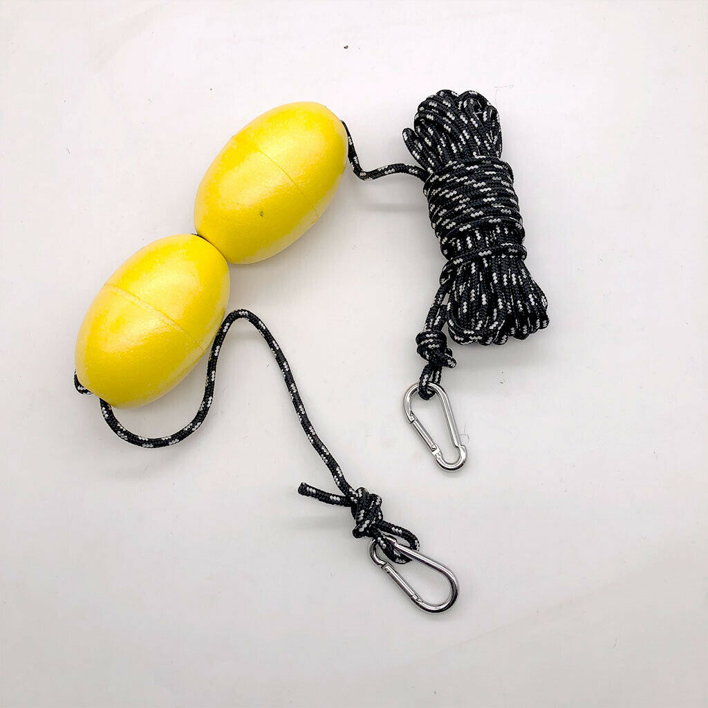 Durable Kayak Tow Rope Floating Throw Anchor Line Drifting Dual Floats