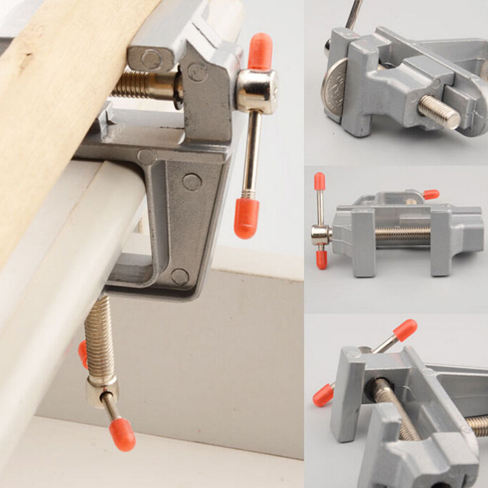 3.5" Aluminum Small Jewelers Hobby Clamp On  Table Bench Vise Mini ToolJ Tt