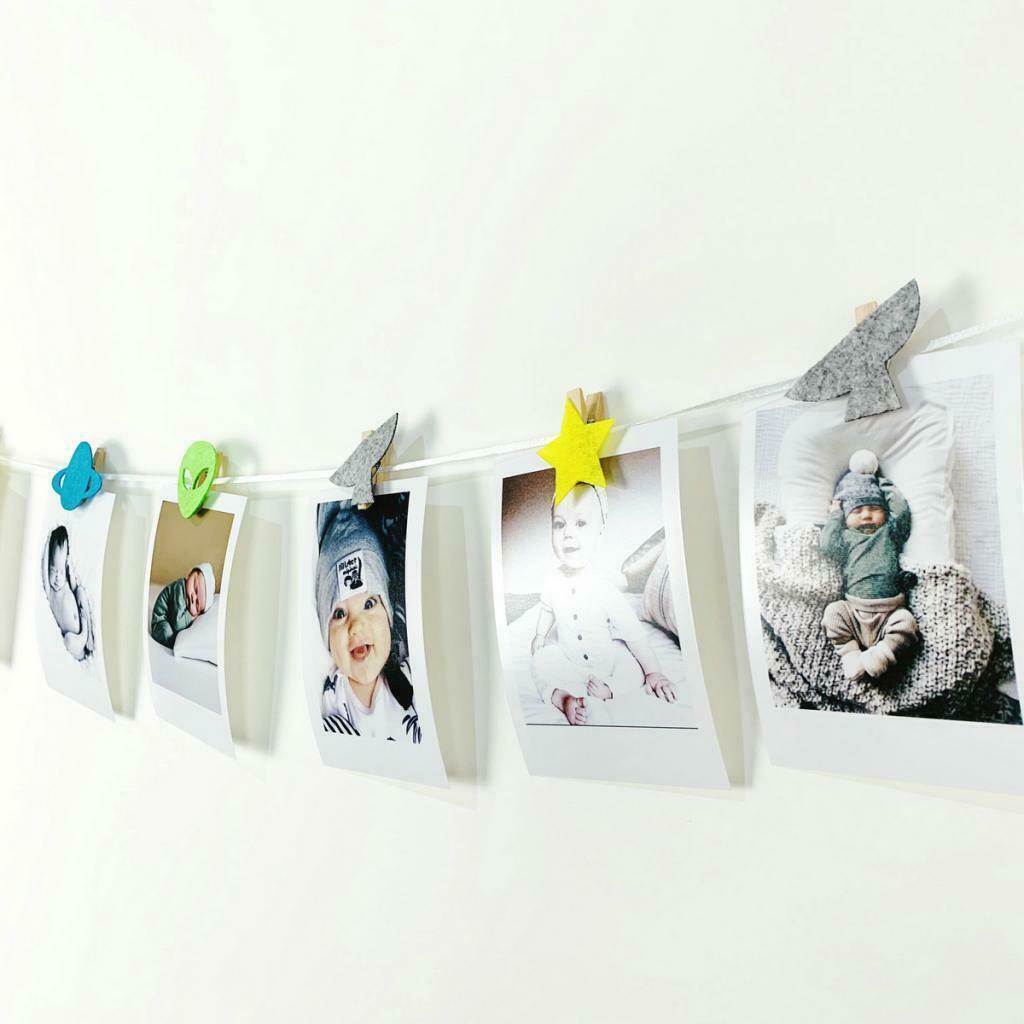 Chromatic Birthday Party Banner Garlands Colorful Banner Alien Themed Banner