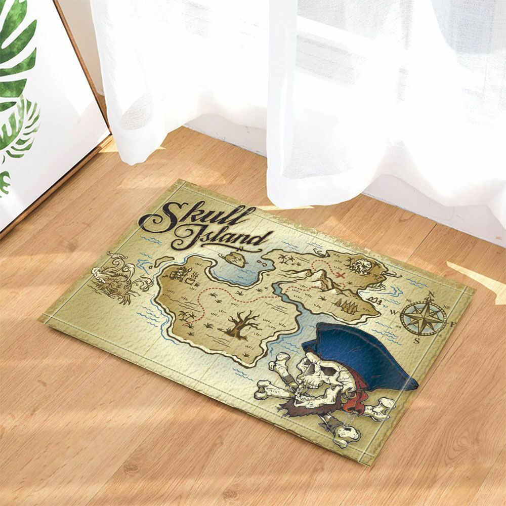 Pirate map Adventure Tourism Mat Carpet Door Mat Home decor indoor rug doormat