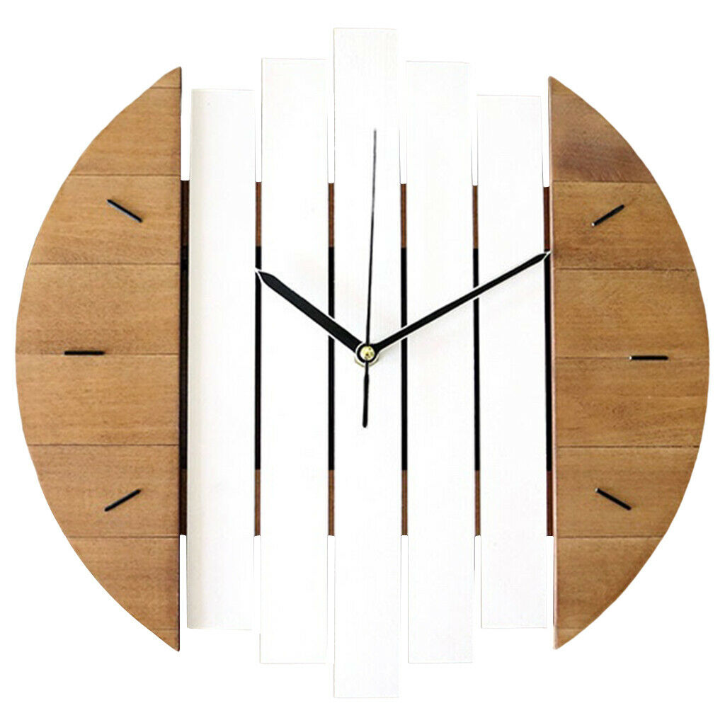 Modern Steampunk Wooden Wall Clock Rustic Silent Clocks Living Room Bedroom