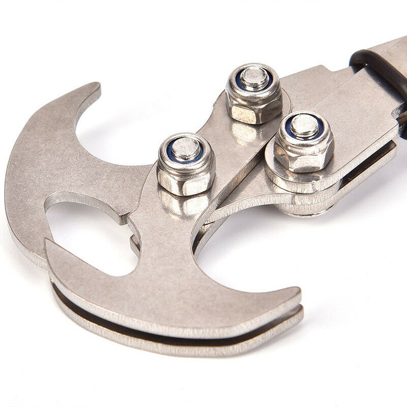 Stainless Steel Survival Gravity Hook Carabiner Climbing Claws Rescue Too.l8