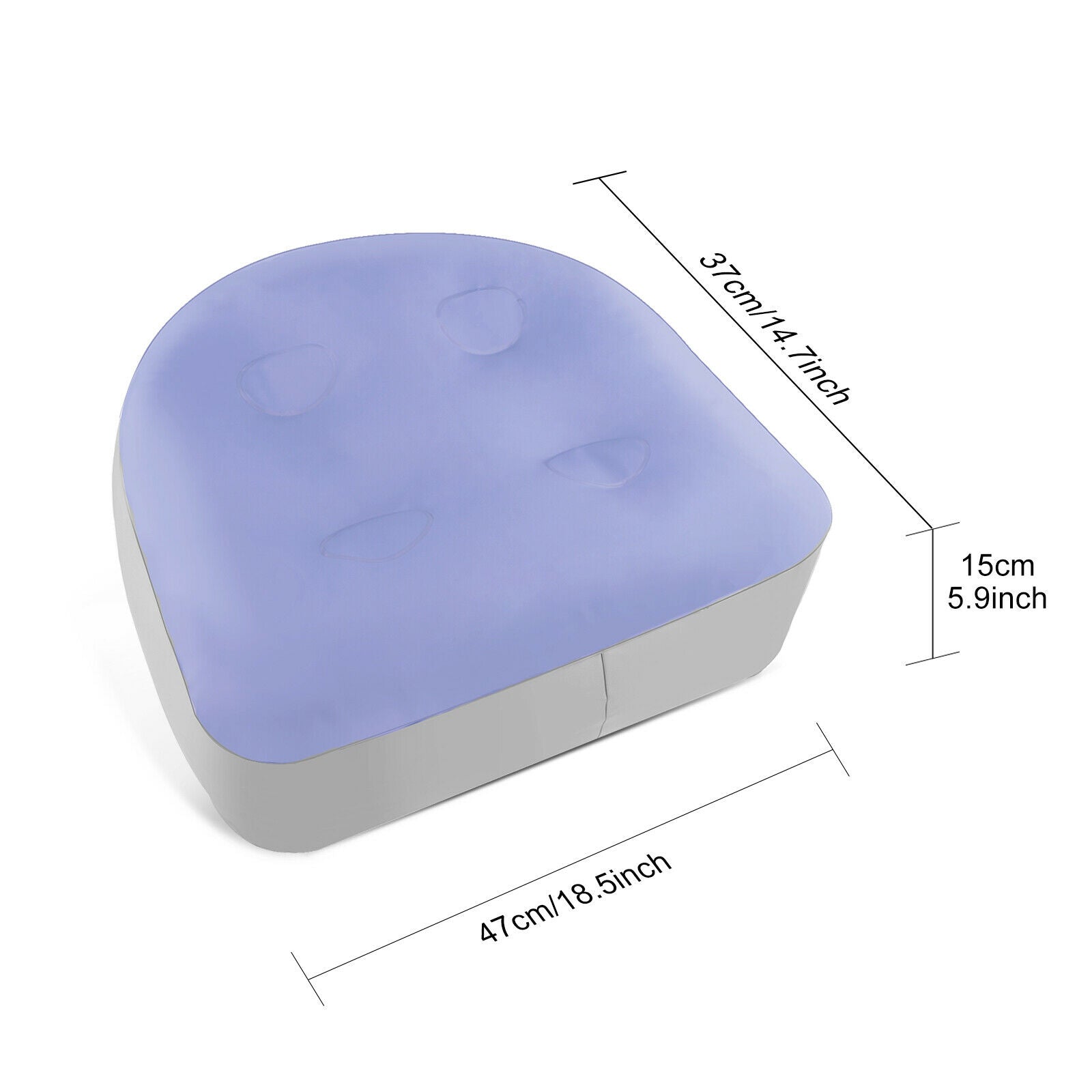 Anti-skid Outdoor Jacuzzi Spa Booster Seat Soft PVC Hot Tub Cushion Pad