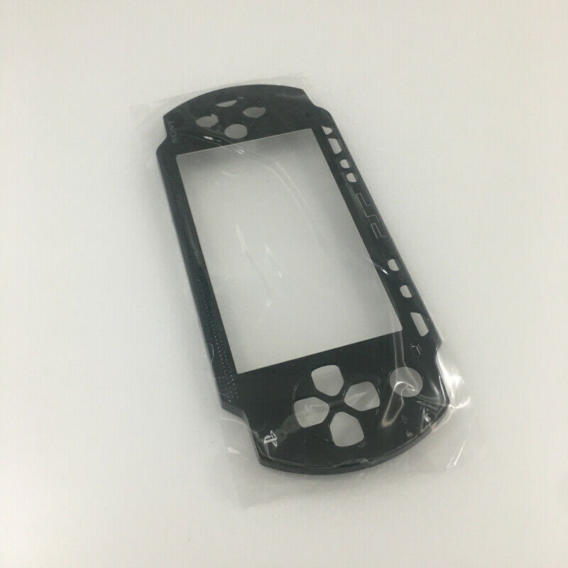 Black Front Face Plate Faceplate Shell Case Cover Replacement For Sony PSP 1000