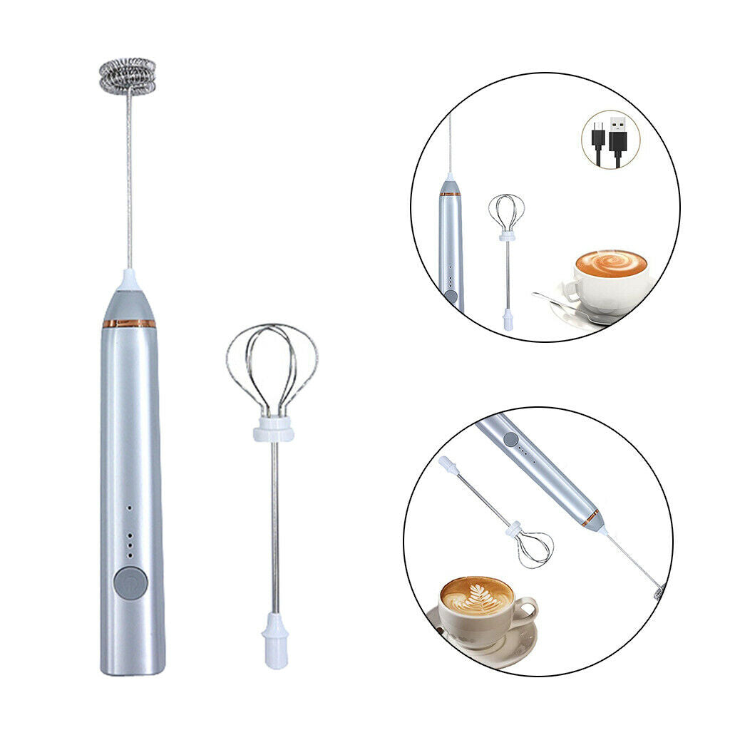 Electric Milk Frother Milk Foam Maker Cappuccino Foamer Mixer Eggbeater