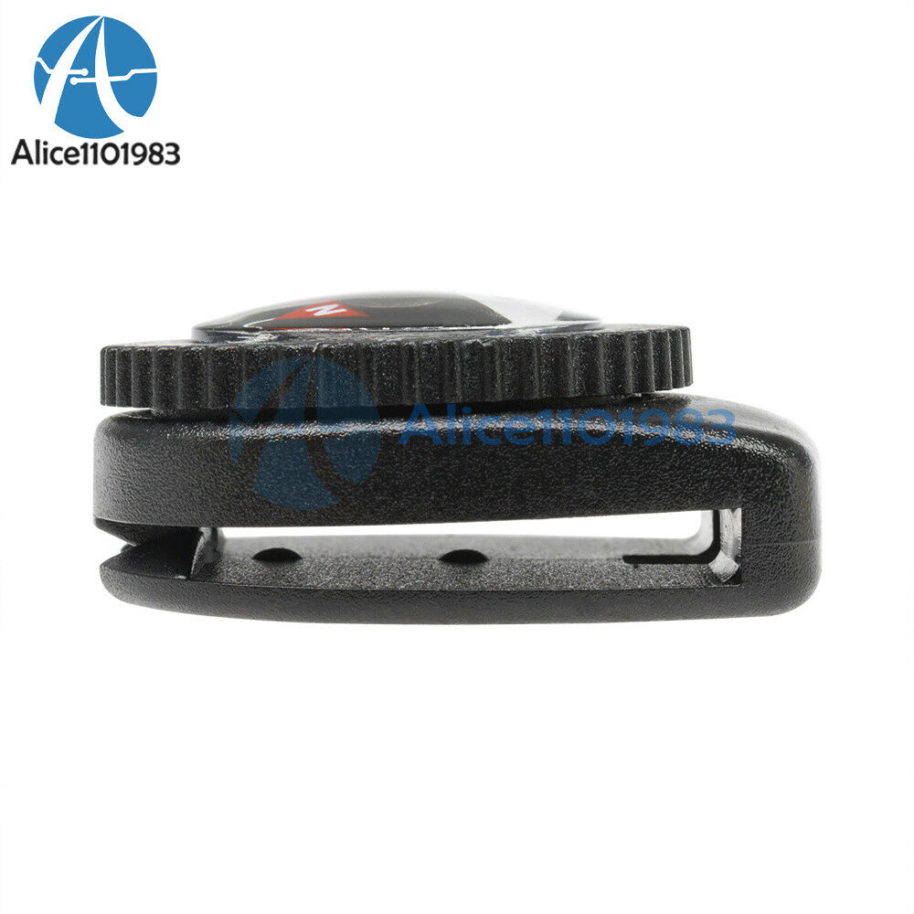 2PCS Mini Clear Liquid-filled Compass w/ Clip Outdoor Molle Backpack Pouches AL