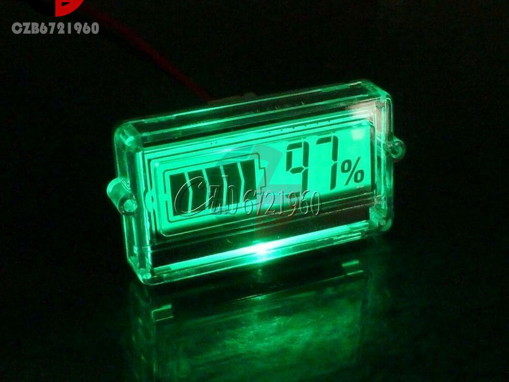 Waterproof LCD Battery Capacity Tester Indicator 12V Lead-acid Lithium New