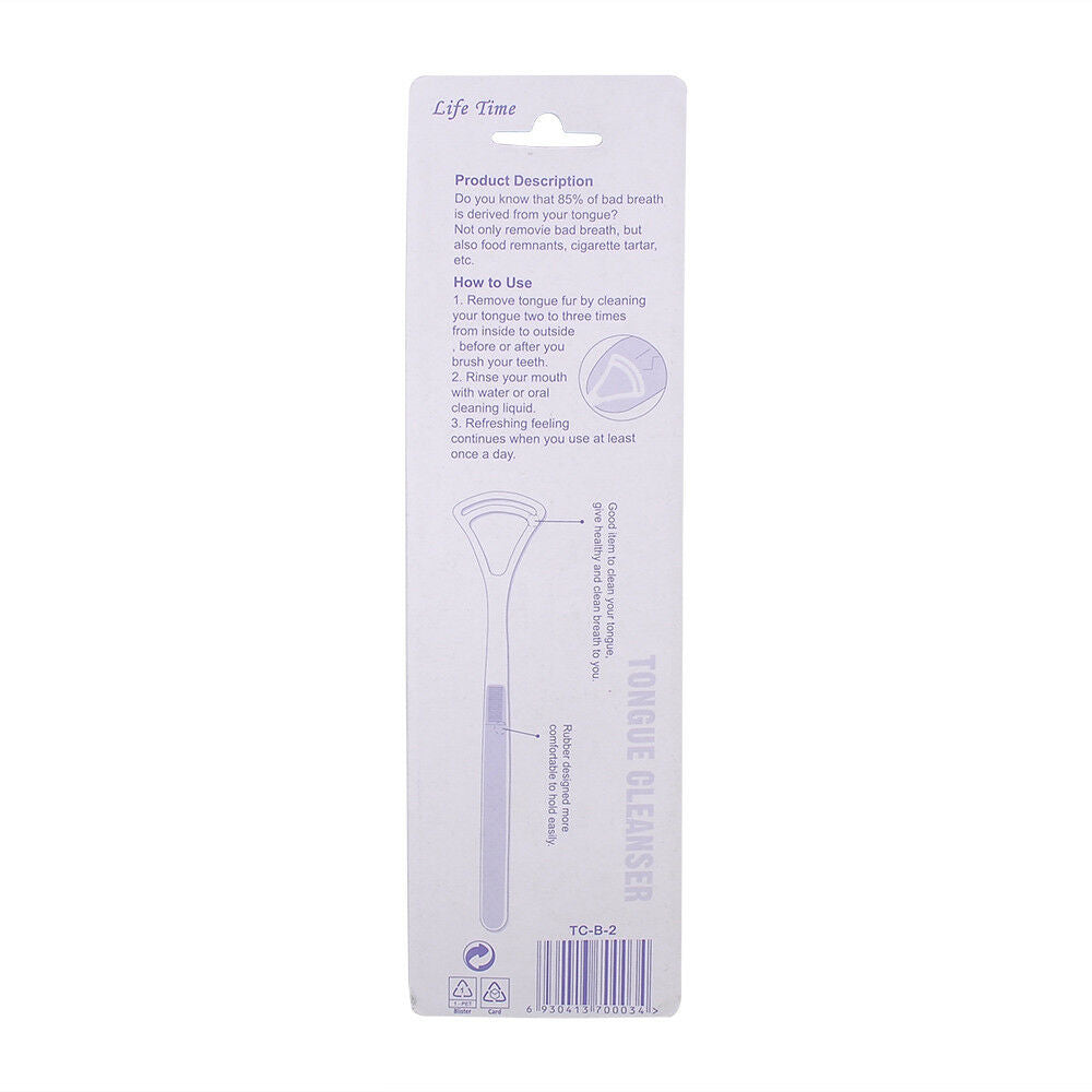 2Pcs Soft Tongue Cleaner Scraper Dental Mouth Oral Clean Heath Care Brush Tool