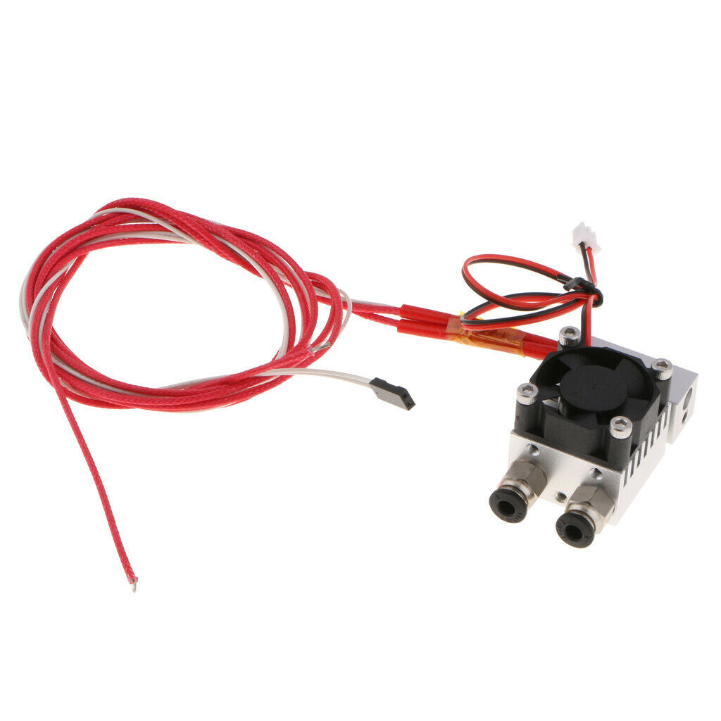 [1-SET]2 in 1 Out J-Head Single Head Double Color Remote Extruder Hot End Mix