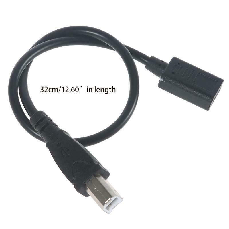 Wearproof Printer Cable USB C Type-C to USB B Adapter Fast Laptop Charging Wire