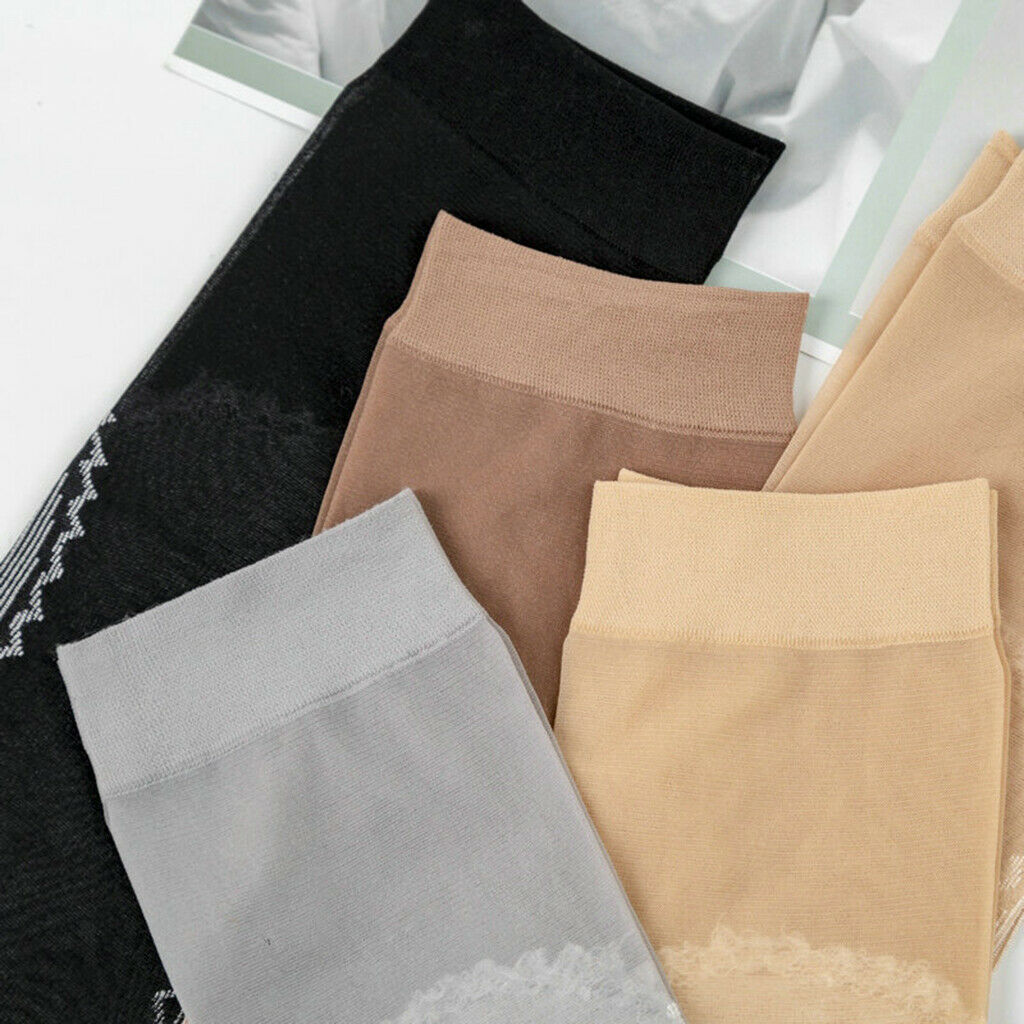 40x Lady Nylon Silk Summer Socks Lace Cotton Bottom Non-Slip Short Socks