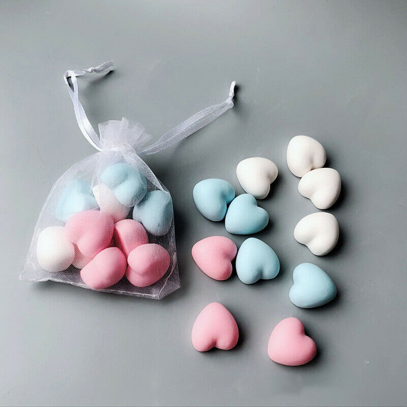 Heart Shape Soap Mold Aromatherapy Plaster Candle Making Molds Pendant Jewelr Qx