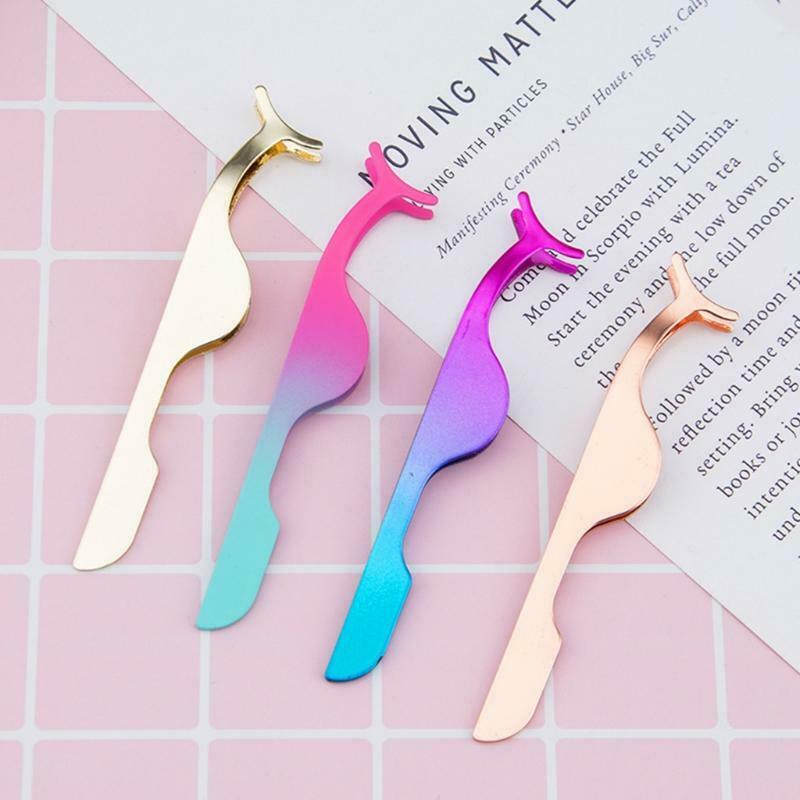 False Eyelashes Applicator Tool Eyelash Extension Tweezers Remover Clip Nipper