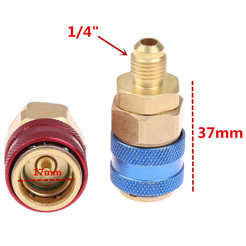 Freon R134A H/L Auto Car Air Conditioning Refrigerant Quick Coupler Connec x FT