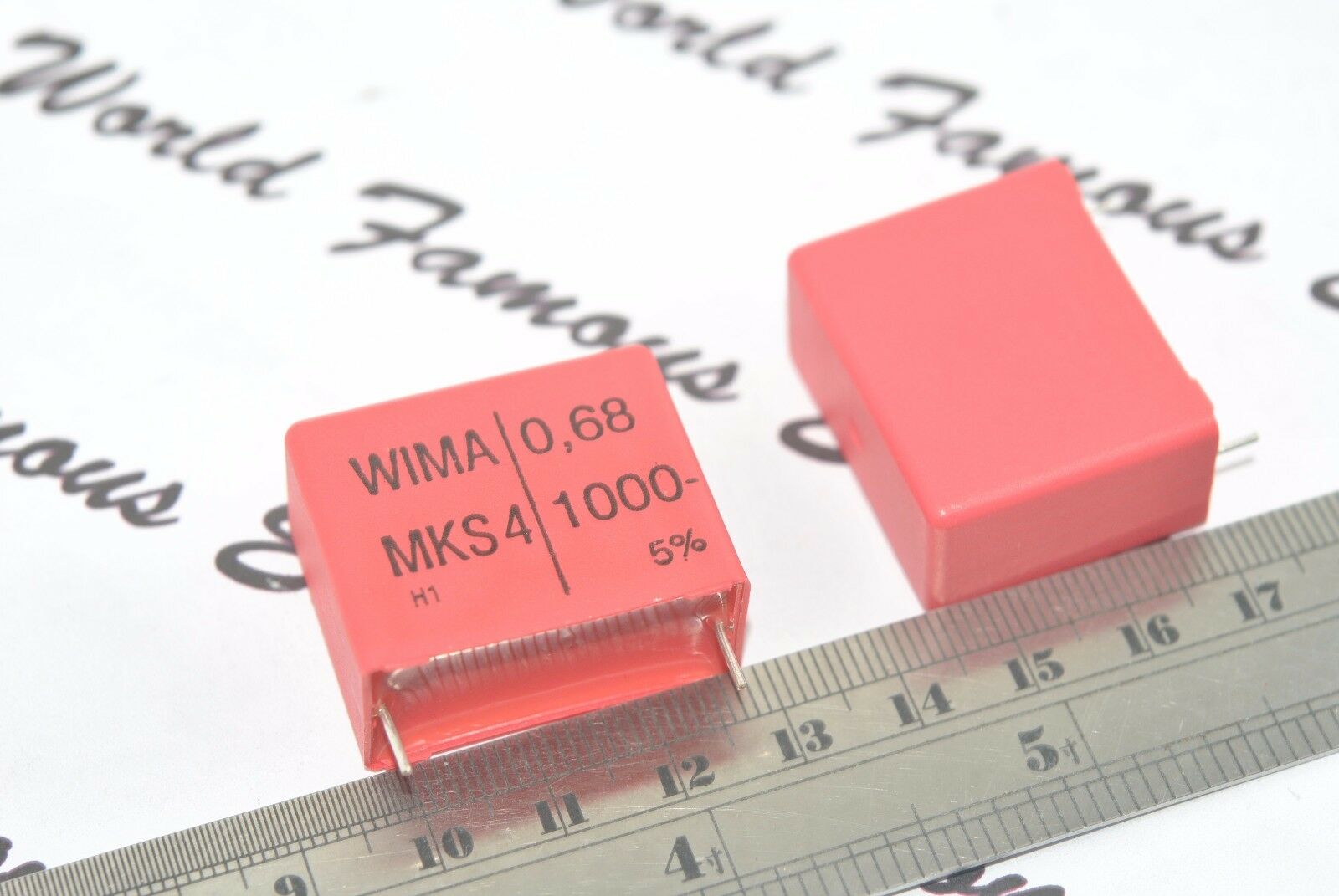 2pcs - WIMA MKS4 0.68uF (0,68µF 680nF) 1000V 5% pitch:27.5mm Capacitor