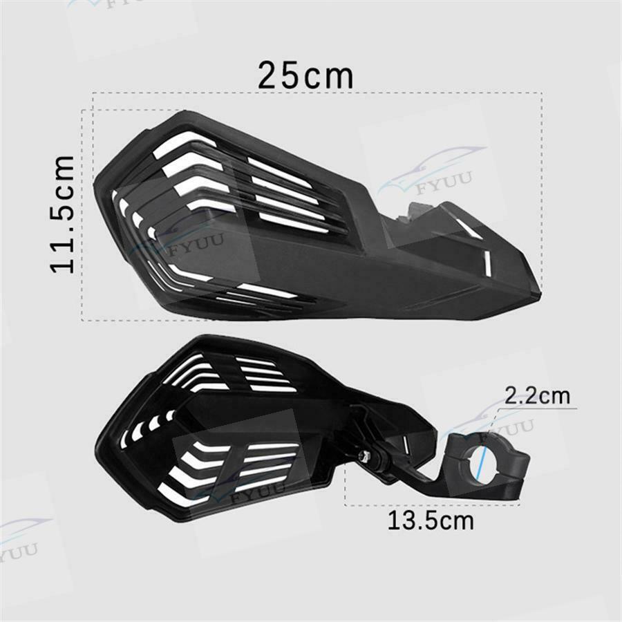 Motorcycle 7/8" Dirt Bike Brush Bar Hand Guard Handguard Protector 22mm Black