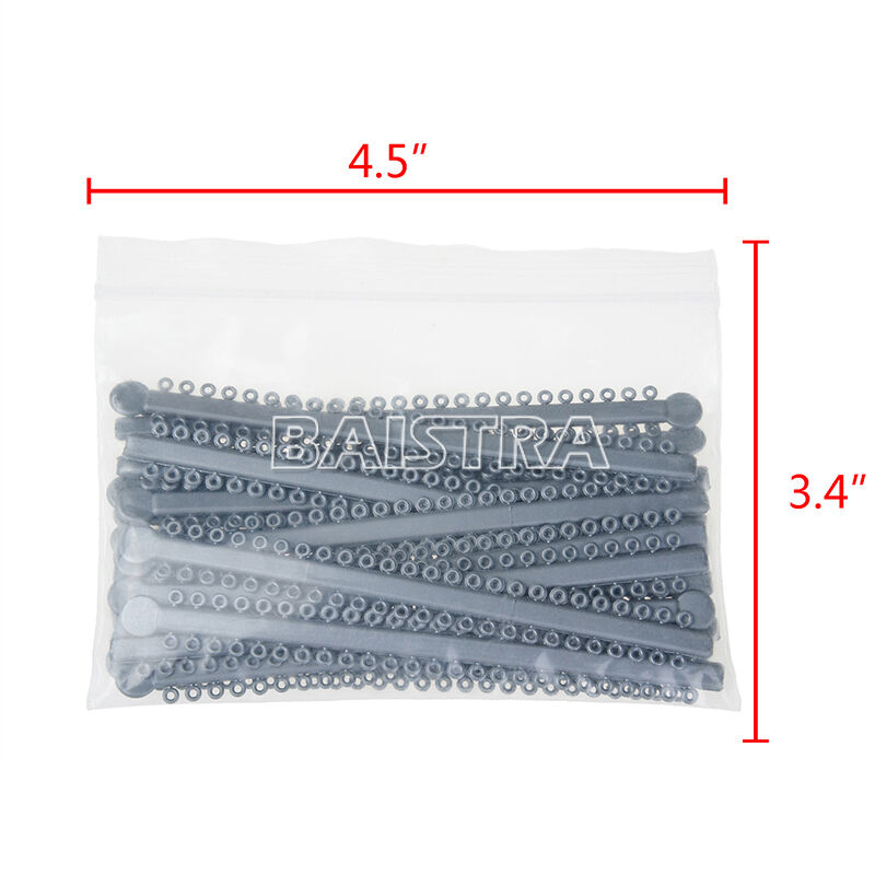 50 ties per stick/20 sticks Dental Orthodontic Ligature Ties Gray 1000Ties