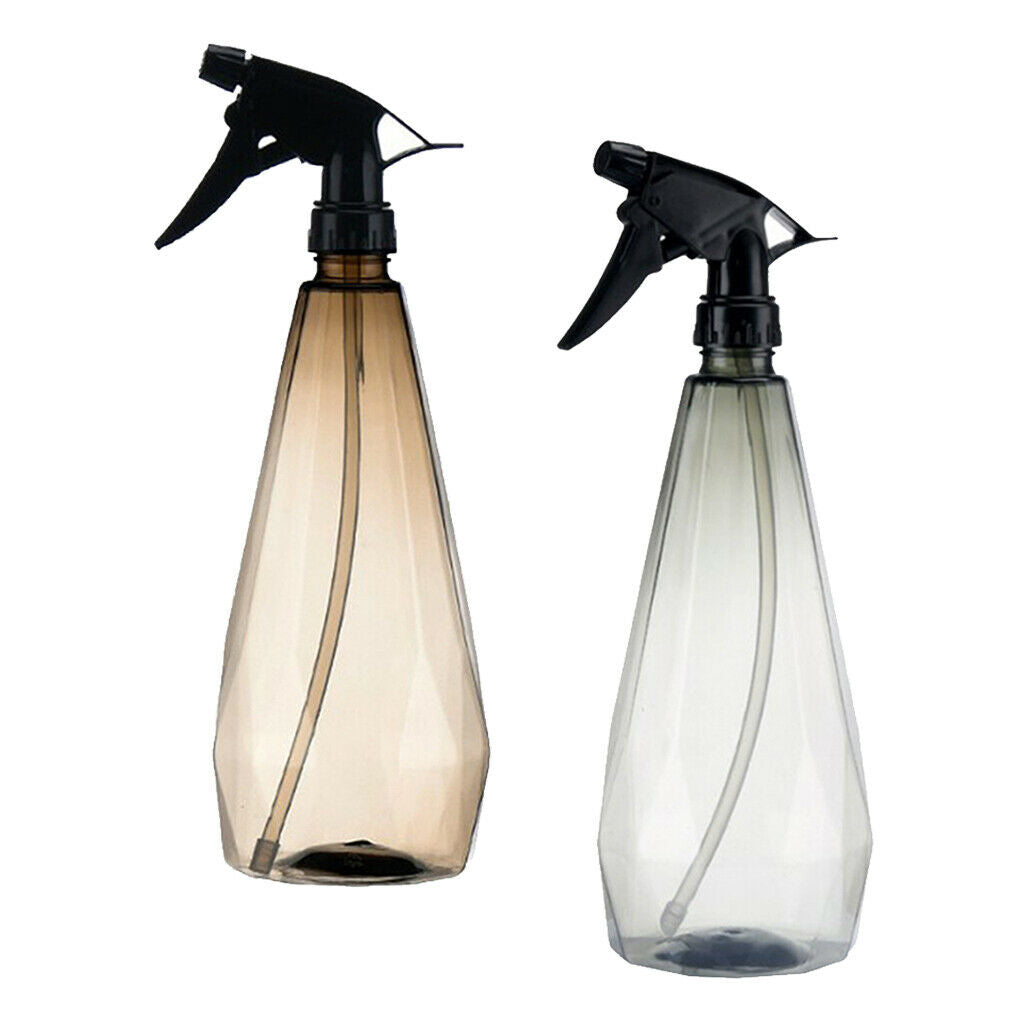 2x 1000ml Misting Spray Bottle Clear Plant Watering Can Trigger Sprayer