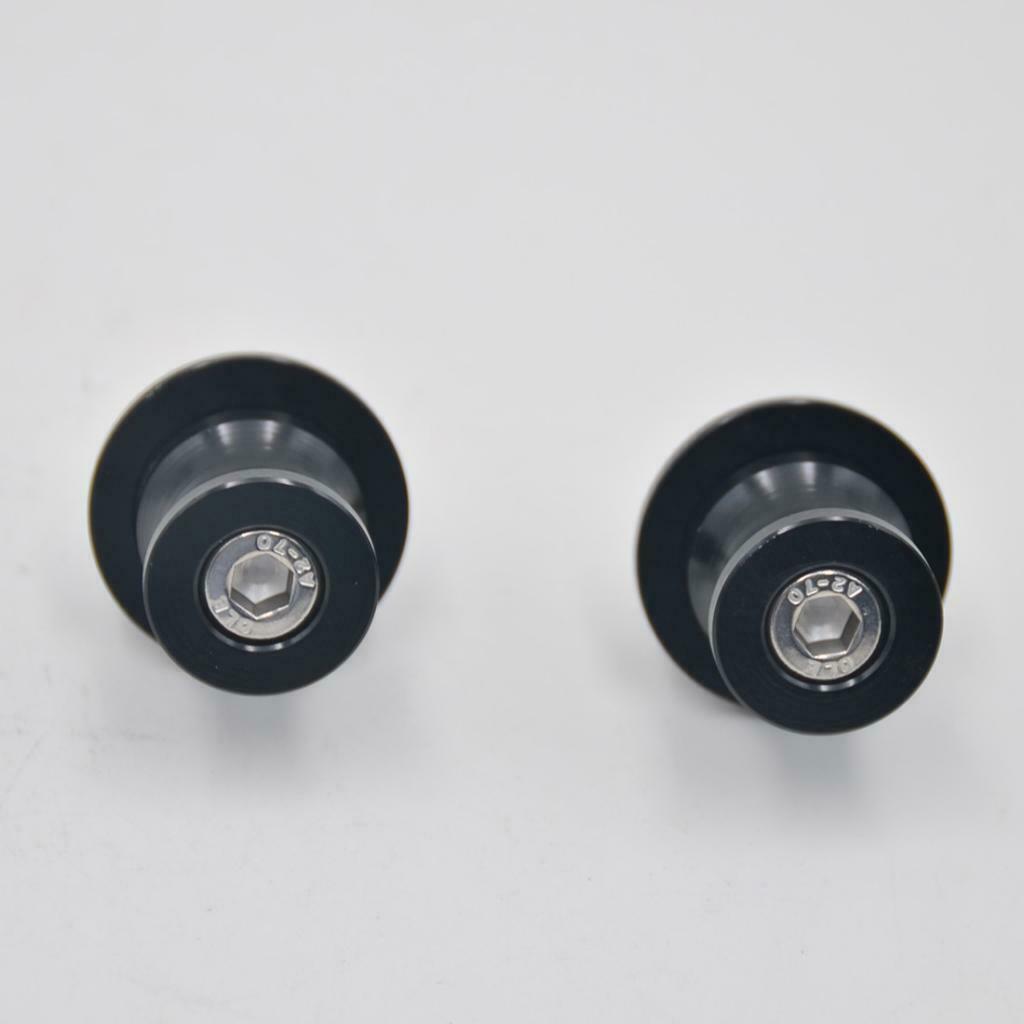 1 Pair M8 8mm Aluminum Swing Arm Spools Sliders Stand Screws For Motorcycle