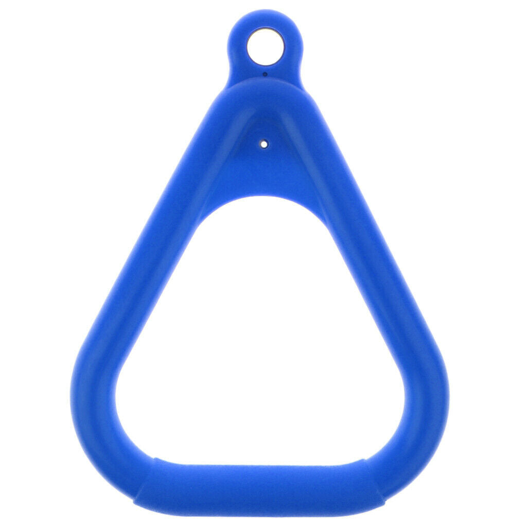 Kids Playground Trapeze Bar Swing Triangular Gym Rings Replacement Blue