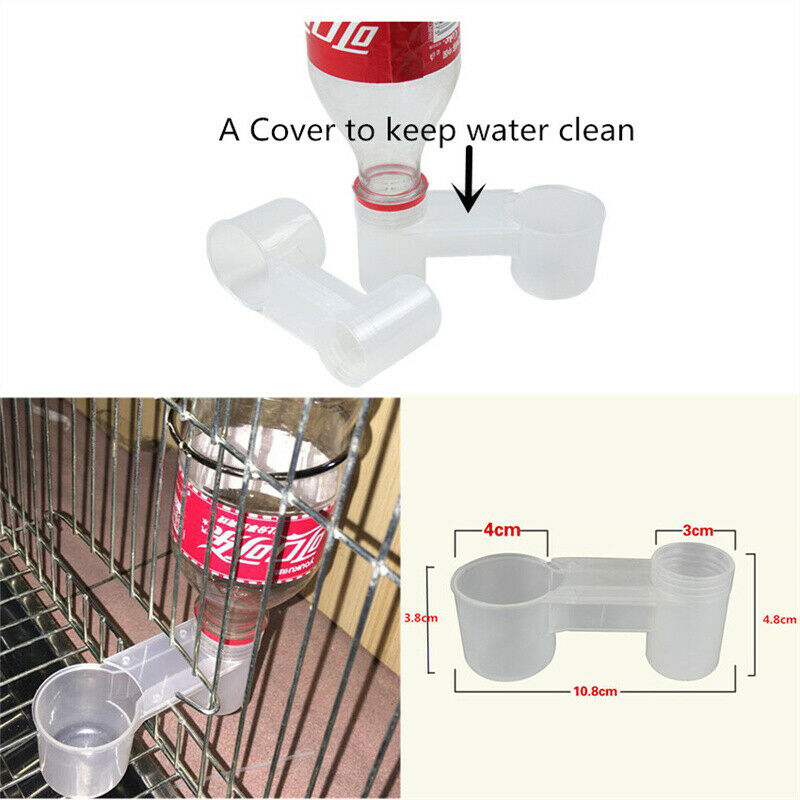 Plastic Pet Bird Drinker Feeder Water Bottle Cup Pigeon Budgie  For  Home GaFCA
